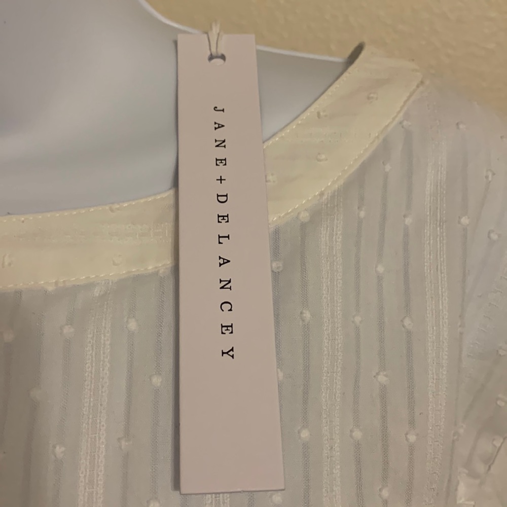 Jane and Delancey • white tunic boho blouse Anthropologie